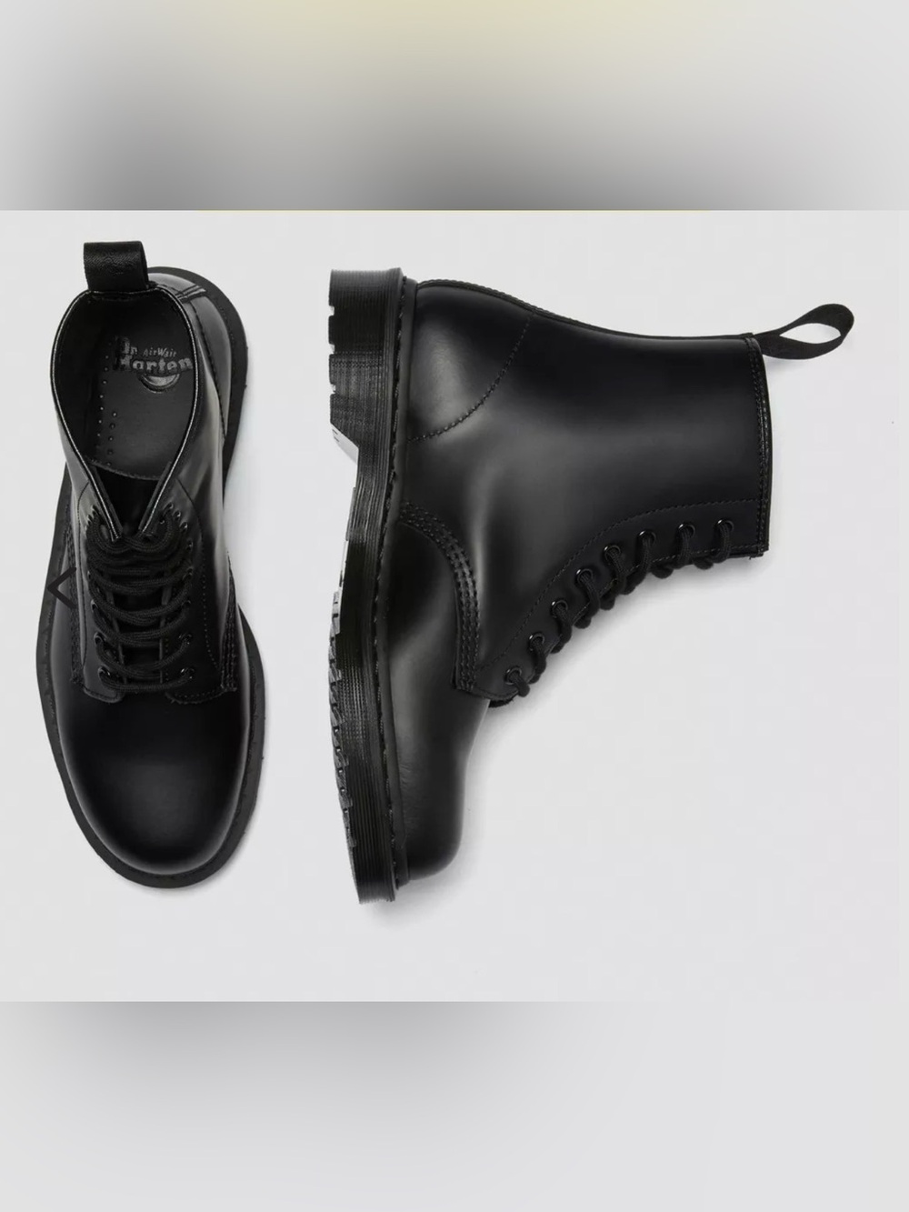 Dr. Martens 1460 Mono Smooth Black Leather Boots NEW $180